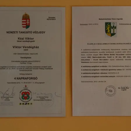 Guest house Viktor Vendeghaz Es Apartmanhaz Baktaloranthaza